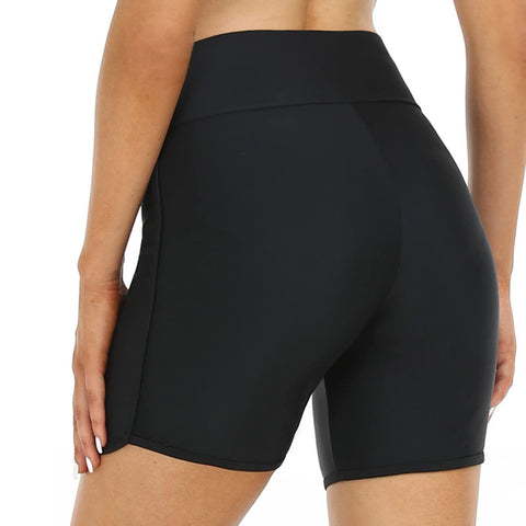 Womens Swim Shorts High Waisted Swim Bottoms Bathing Suit Bottom Boy -OS00284-Veeddydropshipping
