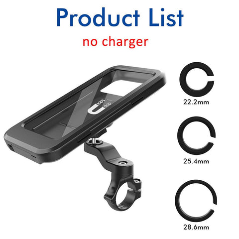 Motorcycle Bike Phone Holder 15W Wireless Charger Handlebar Mount Bracket Touch Screen-PA00522-Veeddydropshipping