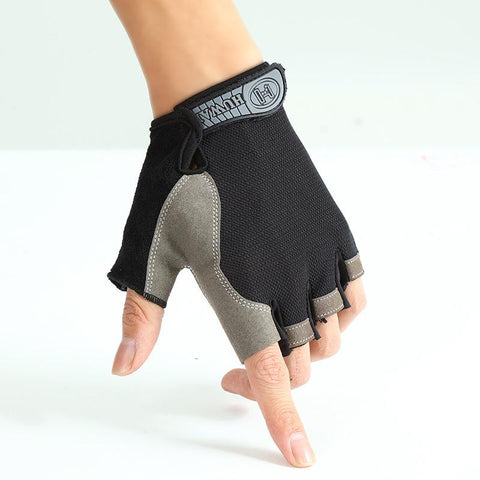 Half Finger Gloves Gym Fitness Anti-Slip Women Men Gel Pad Gloves Gym -OS01040-Veeddydropshipping