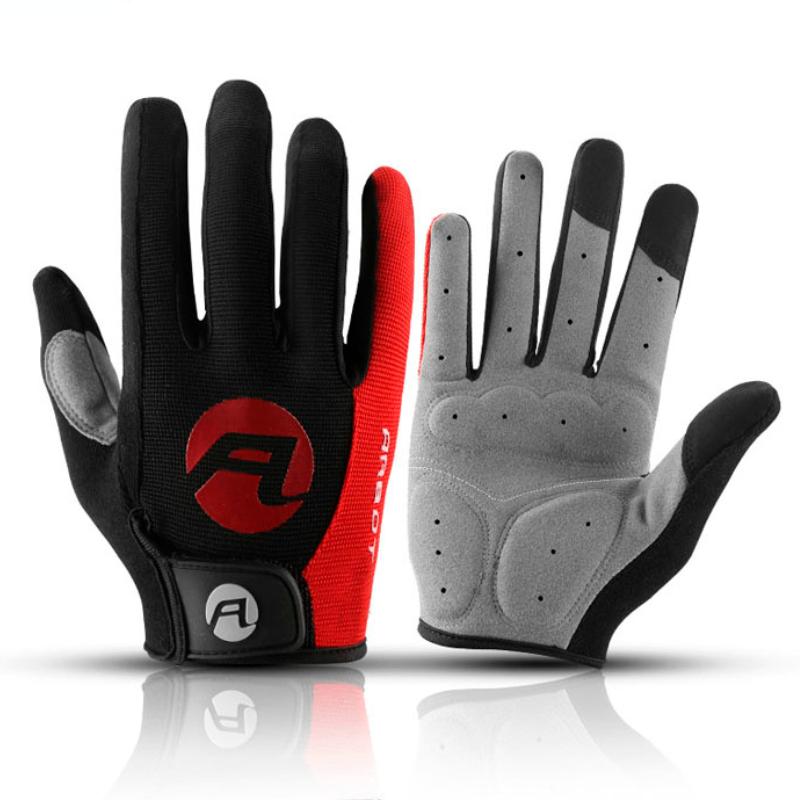 Cycling Anti-slip Full Finger Gloves MTB Bike Gloves Pad Men Women Breathable -OS01023-Veeddydropshipping