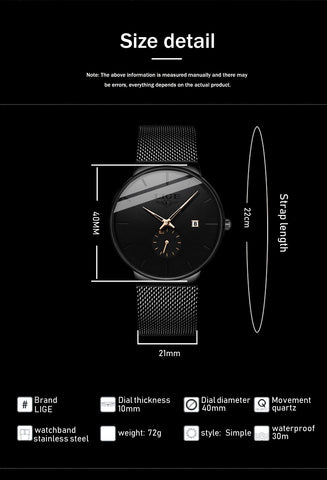 Mens Watches Brand Luxury Quartz Watch Men Waterproof-JW00656-Veeddydropshipping