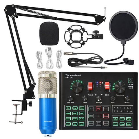 Bm 800 Microphone Sound Card Professional Studio Condenser Wireless Microphone -CE01255-Veeddydropshipping