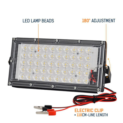 1 Pack 12V 50W LED Floodlight LED Flood Light IP66 Waterproof 5000lm-TI00868-Veeddydropshipping