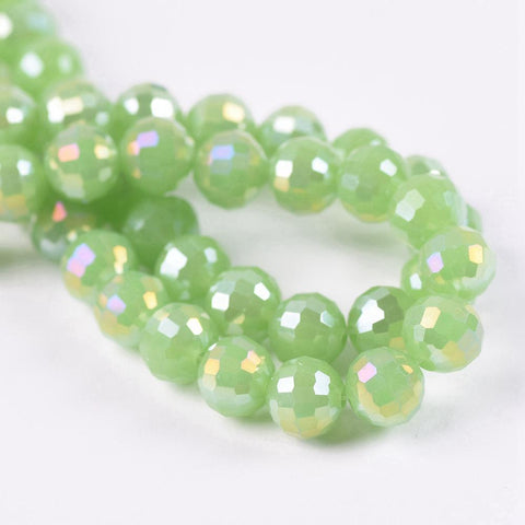 Plated Crystal Glass Loose Spacer Beads Lot Colors For Making DIY-JW01512-Veeddydropshipping