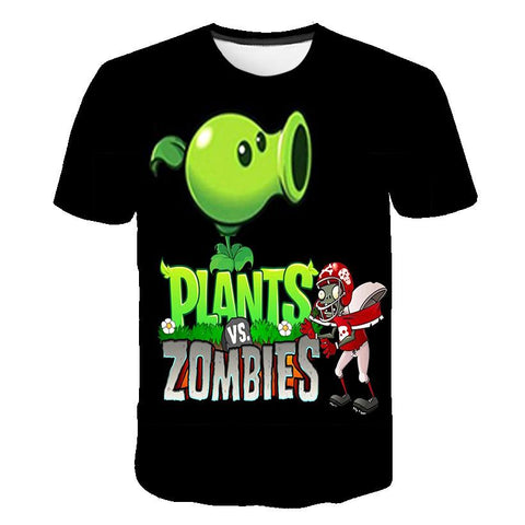 Plants vs Demons Summer T-shirt funny t shirt Boys Girls T-Shirt 3d Print-TB01146-Veeddydropshipping