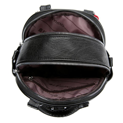 Soft PU Leather Korean Version Kawaii Fashion Backpack Multi-purpose-BS00049-Veeddydropshipping