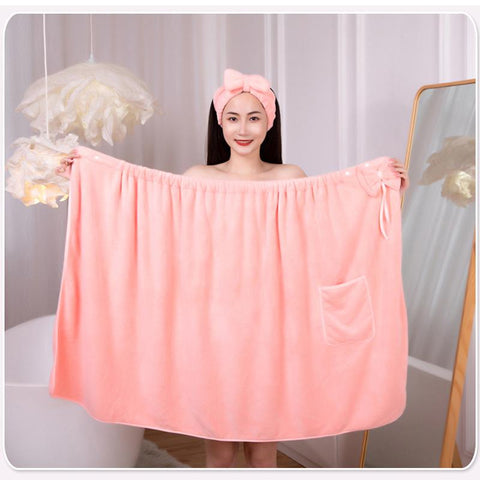 Coral Fleece Bath Soft Absorbent Bath Towel-HA00524-Veeddydropshipping