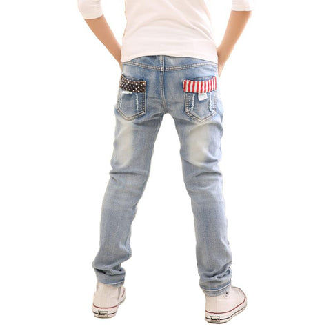 Autumn Spring Baby Boys Jeans Pants Kids Clothes Cotton Casual-TB01278-Veeddydropshipping