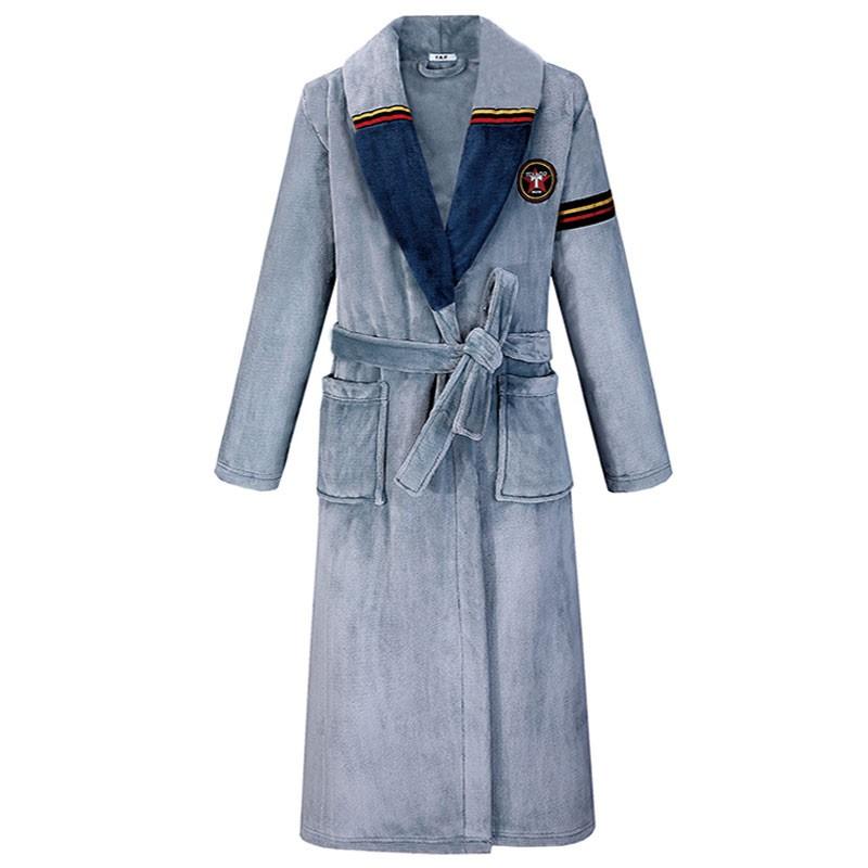 Nightwear Plus Size Sleepwear Nightgown Thick Coral Fleece Home Clothes-MF01595-Veeddydropshipping