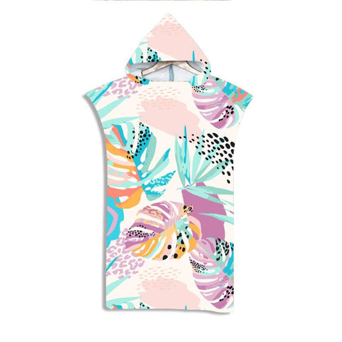 Customizable 3D Microfiber Fabric Quick Dry Hooded Beach Towel Adult Kid  Swimming-OS00177-Veeddydropshipping