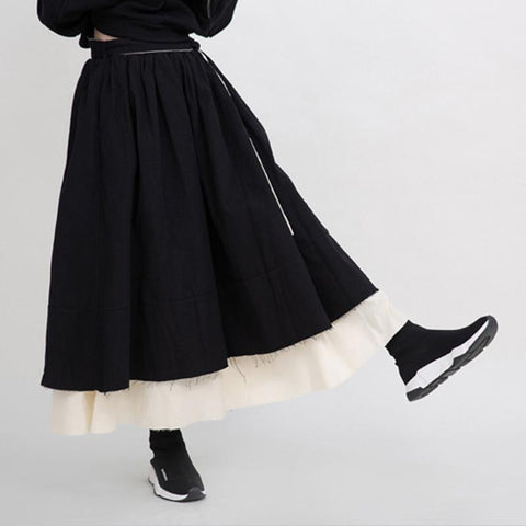 Half-body Skirt  Mid-length Niche Layer Fur Skirt-WF00416-Veeddydropshipping