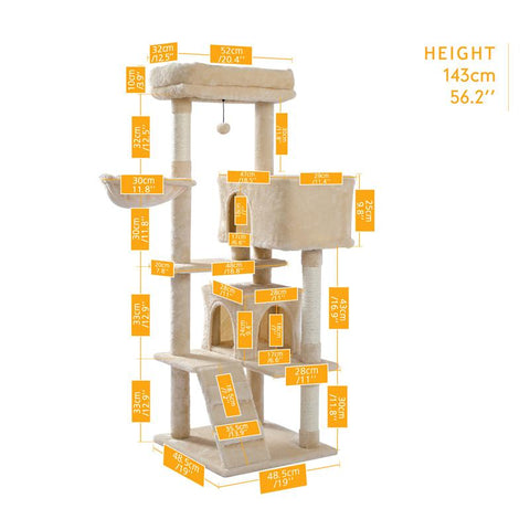 Drop Shipping Cat Tree Tall Cat Tower-HA01423-Veeddydropshipping