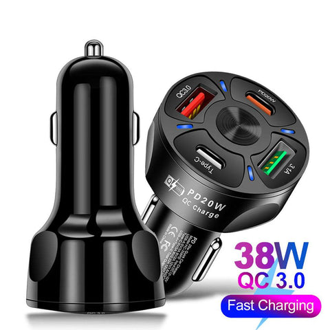 4 Ports Dual USB Type-C PD 38W/20W-PA01157-Veeddydropshipping