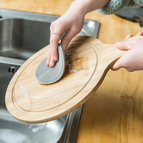 Silicone Cleaning Brush Kitchen Dishwashing Brushes-HA01094-Veeddydropshipping