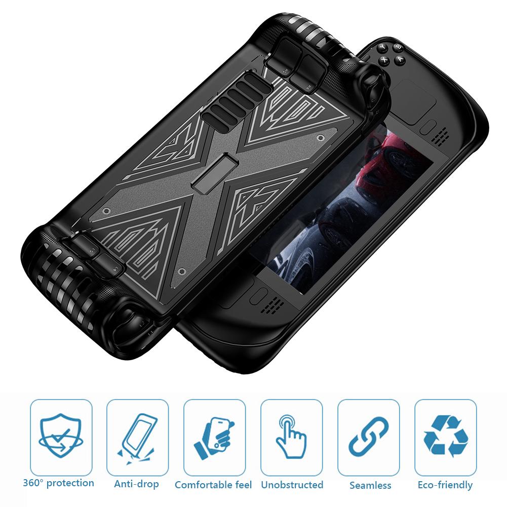 TPU Protective Case Fit for Valve Steam Deck Shockproof Anti-drop Anti Slip Game -CE01465-Veeddydropshipping