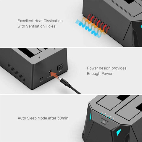 Dual Hard Drive Docking Station-CO00953-Veeddydropshipping