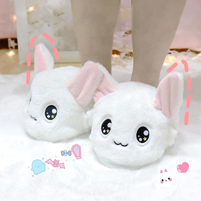 Thick Plush Kids Home Shoes Bounce Rabbit Ear Slipper-BS01162-Veeddydropshipping