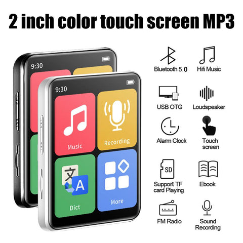 Mini Portable MP3 Player Walkman Touch Screen Bluetooth Small Music -CE01289-Veeddydropshipping