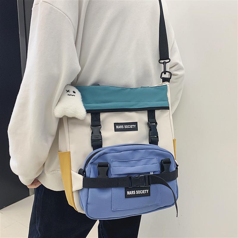 Harajuku Student Wild Large-capacity Class Messenger Bag Female-BS00381-Veeddydropshipping