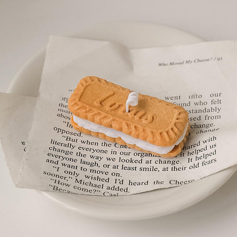 Biscuit Scented Candles Ornaments Food Shape Candles-HA00382-Veeddydropshipping