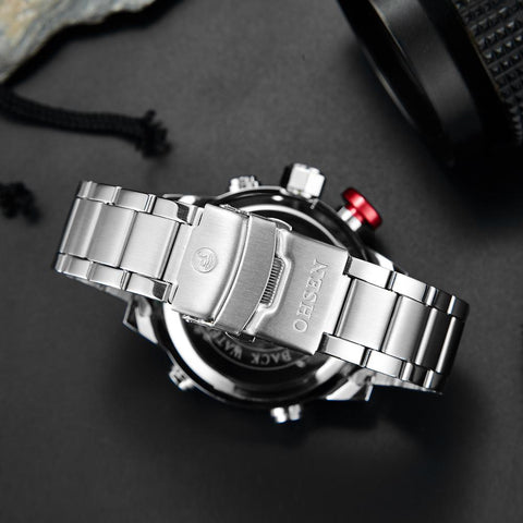 Digital Quartz Men Business Wristwatches White -JW00749-Veeddydropshipping