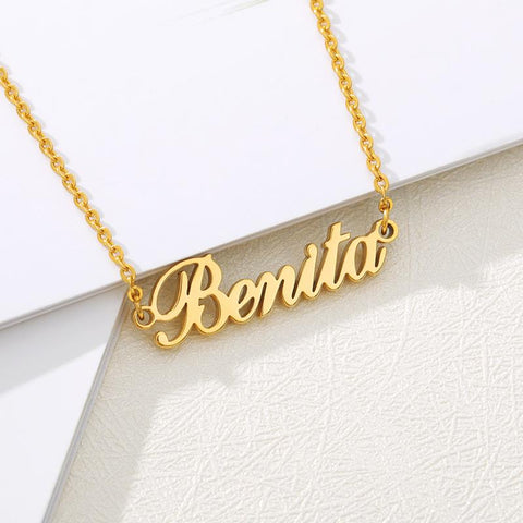 Stainless Steel Custom Name Necklaces With Heart Simple -JW01236-Veeddydropshipping