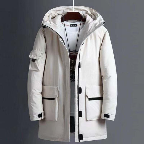 Coat Cotton Jacket Long Overcoat-MF01078-Veeddydropshipping
