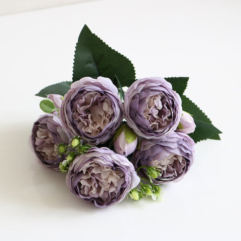 Hydrangea Flowers Artificial Bouquet Silk Blooming-HA00671-Veeddydropshipping