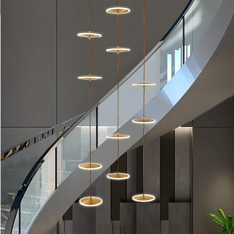 Duplex led staircase  modern Chandelier-TI00306-Veeddydropshipping