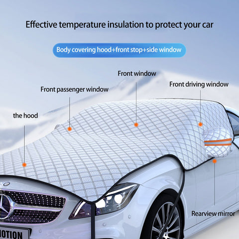 Extra Large Car Windshield Hood Protection Cover Snowproof-AM00892-Veeddydropshipping