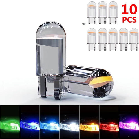 10X New W5W LED Canbus T10 Car Lights COB Glass Interior Parts-AM00034-Veeddydropshipping
