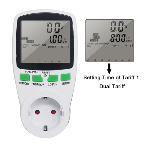 Power Meter Monitor Electricity Measuring Socket Analyzer-TI00169-Veeddydropshipping