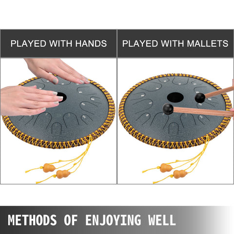 Tone Steel Tongue Drum In C Minor Hand Pan Drum  With Travel Bag -CO00011-Veeddydropshipping