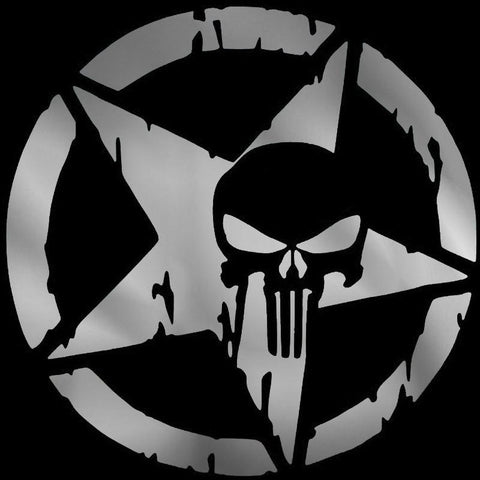 13cm /18cm /23cm Waterproof Personality Punisher Five-star Skeleton PVC-AM00071-Veeddydropshipping