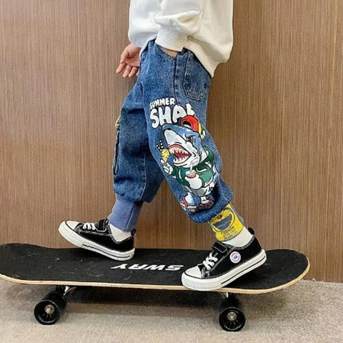 Boys Pants Spring and Autumn New Products Children&#39;s Cartoon-TB01306-Veeddydropshipping