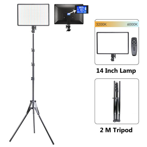 10/14inch LED Video Light Panel Bi-Color 3000K-6000K Photography Lighting-CE00417-Veeddydropshipping