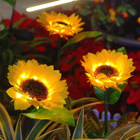 Solar Garden Lights Solar Power Lily Rose Lights Flower Stake Waterproof LED-TI00853-Veeddydropshipping