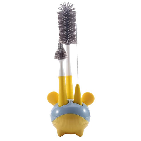 3pcs Silicone Brush for Bottles 360 Degree Rotation Baby Bottle Pacifier-TB00743-Veeddydropshipping