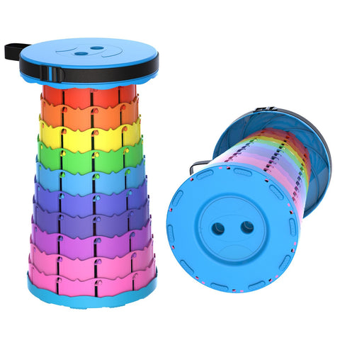 Outdoor Rainbow Folding Stool Portable Chair-HA01634-Veeddydropshipping