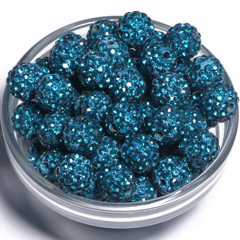 Round Fashion Rhinestone Crystal Summer Beads Diy Jewelry Making -JW01503-Veeddydropshipping