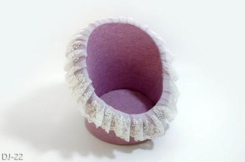 Sunshine Newborn Photography Props Lace Round Sofa Chair-TB00762-Veeddydropshipping