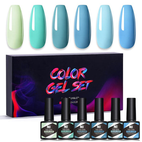 6Pcs Gel Nail Polish Set Gel Polish Kit For Manicure Design-BH00978-Veeddydropshipping
