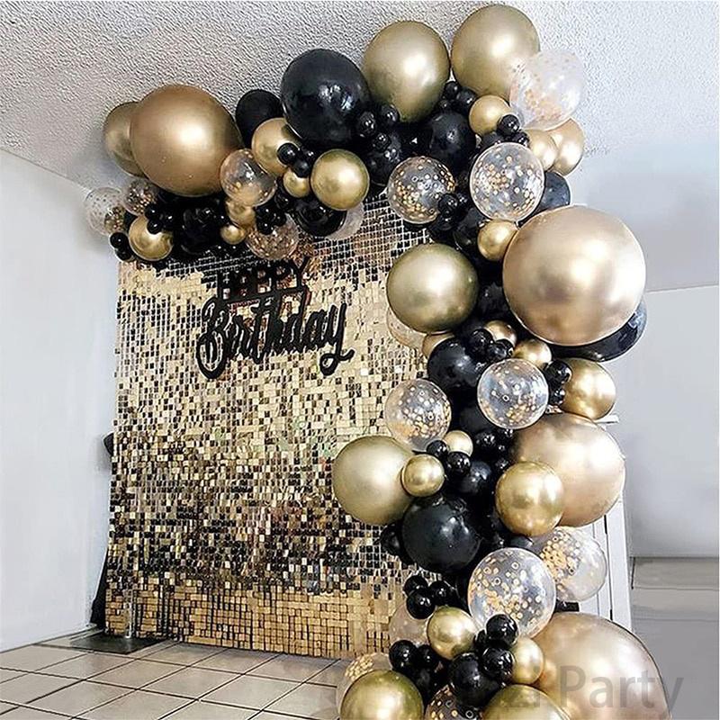 Balloon Garland Kit Gold Confetti Latex Ballon-HA01851-Veeddydropshipping