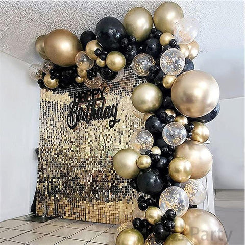 Balloon Garland Kit Gold Confetti Latex Ballon-HA01851-Veeddydropshipping