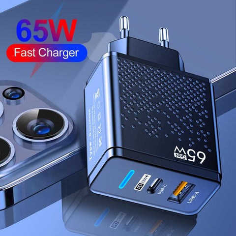 USB C Fast Charger 65W PD Type C Fast Charging Phone Charger Adapter-PA00354-Veeddydropshipping