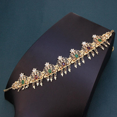 Algeria Tassels Chain Hairband Bride Crown Hair Chain  -JW00487-Veeddydropshipping