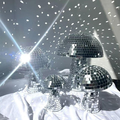 Mirror Ball Decor Reflective Mushroom Shape Ball-HA00321-Veeddydropshipping