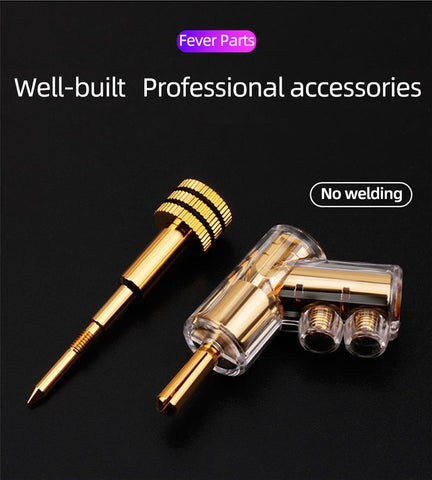 Banana Plug Hi-End Copper For 4mm Head Self-Locking Speaker Connector Audio-CE00210-Veeddydropshipping