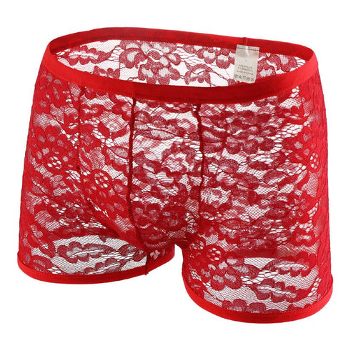 See-through Gay Male Panties Low-waist Penis Pouch Men Boxershorts-MF01517-Veeddydropshipping