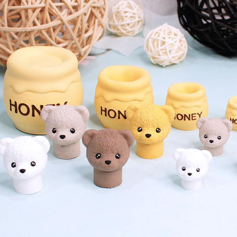 Korea teddy bear scented candle plaster-HA01213-Veeddydropshipping